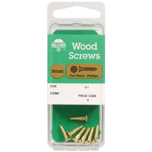 Wood Screws No. 6 S X 1" L Phillips - pack of 10