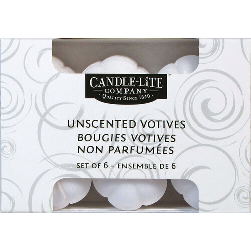 Candle Lite 4535595 Votive Candles White Unscented Food Warmers 3.16" H X 2.5" D White