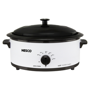 Nesco White Porcelain 6 qt Electric Roaster 9.25 in. H X 12 in