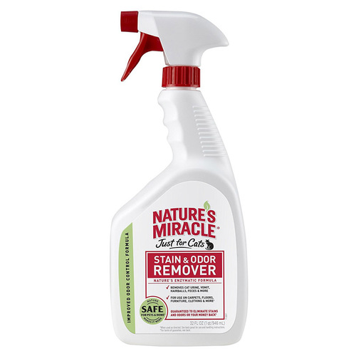 Odor/Stain Remover Nature's Miracle Cat 32 oz - pack of 4