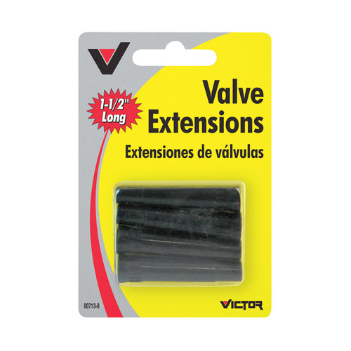 Tire Valve Extension ABS Plastic 60 psi Black