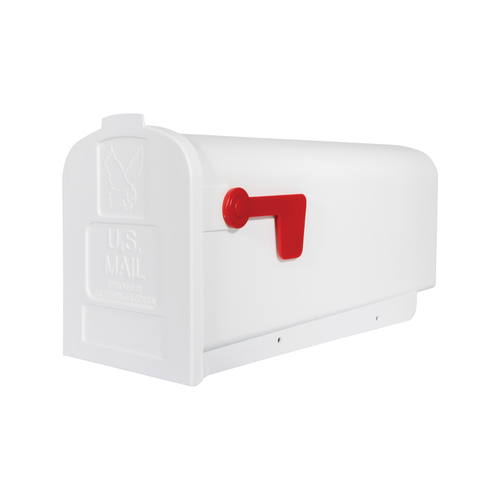 Mailbox Gibraltar es Parsons Classic Plastic Post Mount White Powder Coated