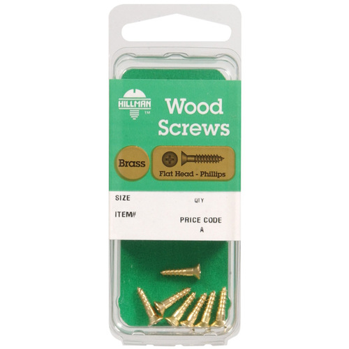 Wood Screws No. 8 S X 3/4" L Phillips - pack of 10