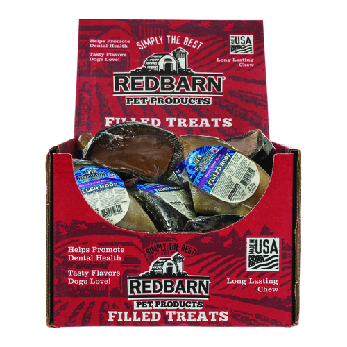 Redbarn 50FP02 Bone Hoof Dog Treats Beef and Peanut Butter For Dogs 4"