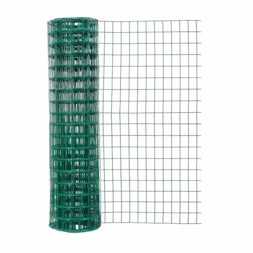 Welded Wire Fence 48" H X 50 ft. L Steel 2x3" Green Vinyl Coated