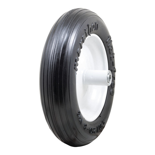 MARATHON 00003 Wheelbarrow Tire 8" D X 13.3" D 300 lb. cap. Centered Polyurethane