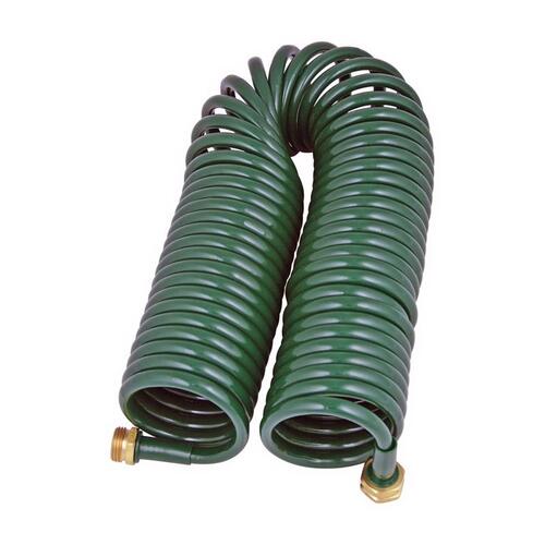 Coil Garden Hose 3/8" D X 50 ft. L Green Green