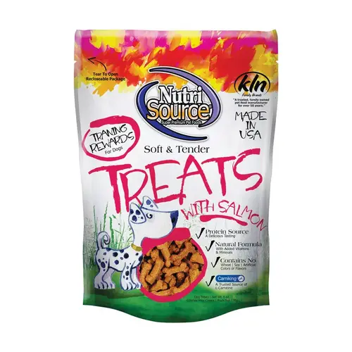 NutriSource 80002 Treats Salmon Grain Free For Dogs 6 oz