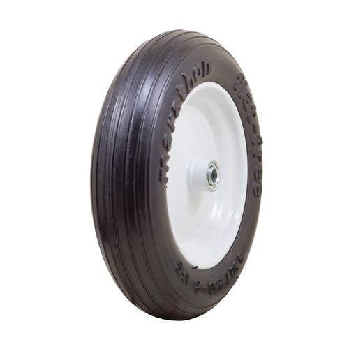 MARATHON 00044 Wheelbarrow Tire 8" D X 13.3" D 300 lb. cap. Centered Polyurethane