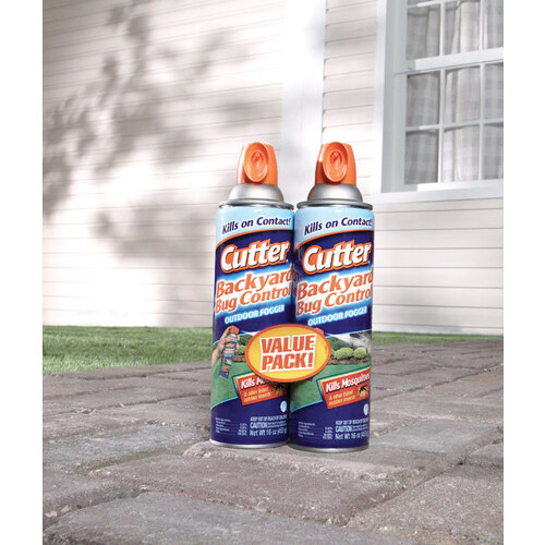 CUTTER HG65704 Backyard Bug Control Outdoor Fogger, 16oz pair