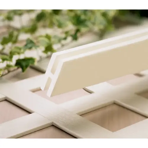 Grid Axcents 61201 H-Channel 1.125" W X 8 ft. L White Plastic White