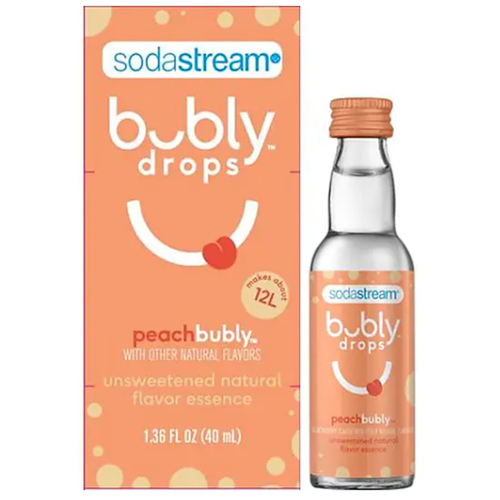 SodaStream 1025260010 Fruit Drops Bubly drops Peach 1.36 oz