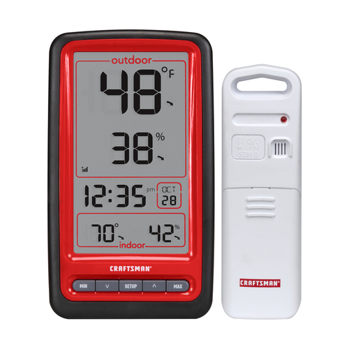 CRAFTSMAN 01137CM Wireless Thermometer Instant Read Digital Red