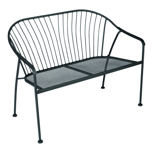 Living Accents RXAC-1802C Bench Black Steel Winston 31.89" H X 23.03" L X 41.14" D