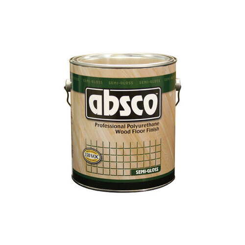 Absco 89521 Polyurethane Wood Floor Finish Semi-Gloss Clear 1 gal Clear