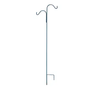 Panacea Black Steel 84 in. H Double Crook Plant Hook 1 pk