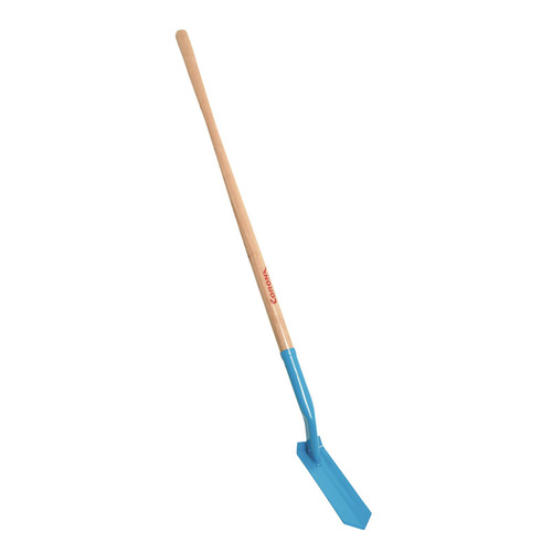 Shovel 51" Steel V-Shaped Trenching Wood Handle Blue