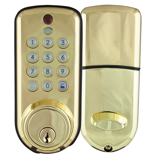 Keyed Bolt Lock Polished Brass Chrome Polished Brass