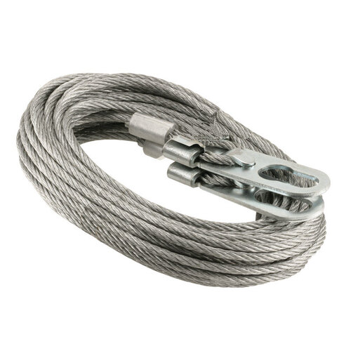 Prime-Line GD52262 Extension Cables 4.81" W X 162" L X 1/8" D Carbon Steel Silver