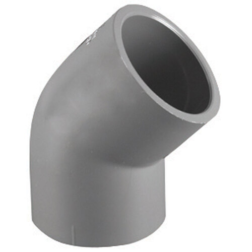 45 Degree Elbow Schedule 80 1" Slip X 1" D Slip PVC