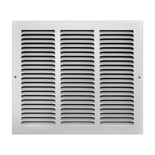 Tru Aire C17014X12 Return Air Grille 12" H X 14" W 1-Way Powder Coat White Steel Powder Coat