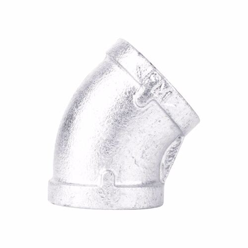 45 Degree Elbow 1/4" FIP each X 1/4" D FIP Galvanized Malleable Iron Galvanized