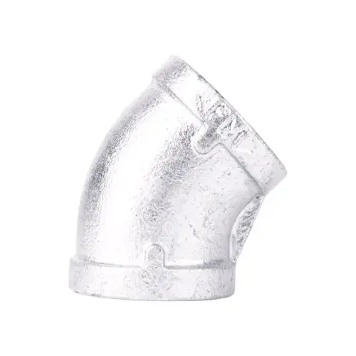 45 Degree Elbow 3/8" FIP each X 3/8" D FIP Galvanized Malleable Iron Galvanized