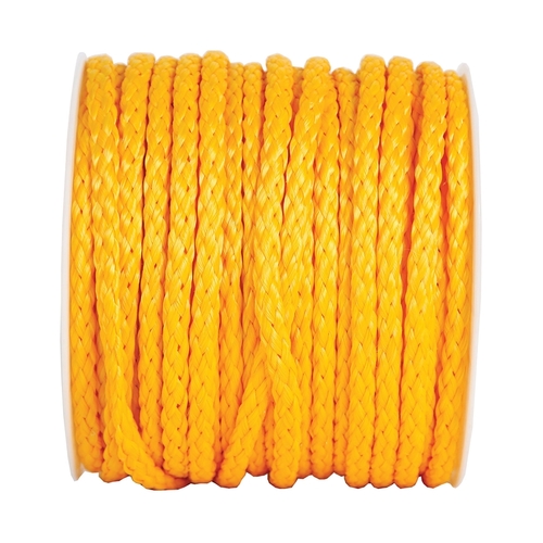 Rope Lehigh 1/2" D X 500 ft. L Yellow Hollow Braided Polypropylene Yellow