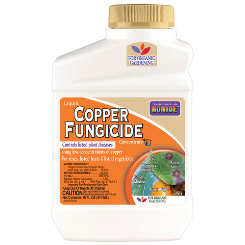 Bonide 8116 811 Copper Fungicide, Liquid, Acidic, Blue, 1 pt