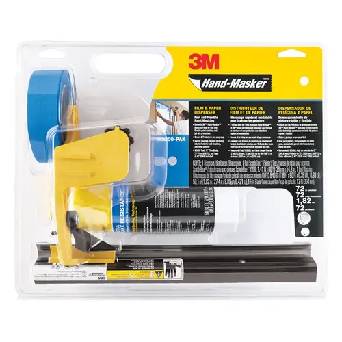3M M3000PAK Hand-Masker Pre-Loaded Dispenser, 2 in Max Tape W