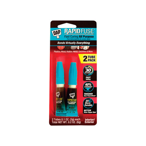 3 Pack DAP Rapid Fuse All Purpose Glue Twin Pack-.1oz