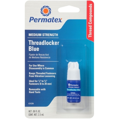 PERMATEX 24206 Threadlocker Medium Strength Liquid 0.08 oz