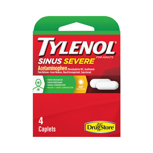 Tylenol 97572 Sinus Relief Sinus Severe Lil Drugstore 4 ct