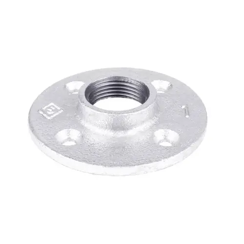 Floor Flange 1" FIP each Galvanized Malleable Iron Galvanized