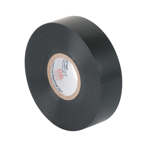 Electrical Tape, 60 ft L, 3/4 in W, PVC Backing, Black - pack of 10