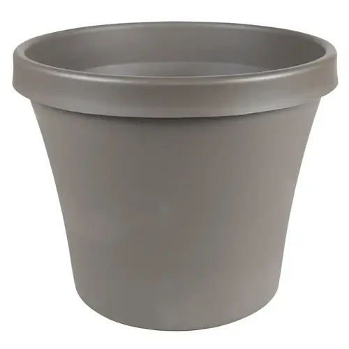 Planter Terrapot 10.7" H X 12.8" D Resin Terra Charcoal Charcoal