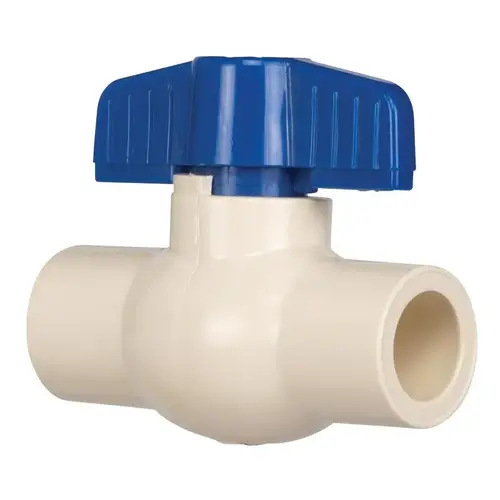 Ball Valve 1/2" CPVC Slip Full Port Quarter-Turn Lever For Potable Water