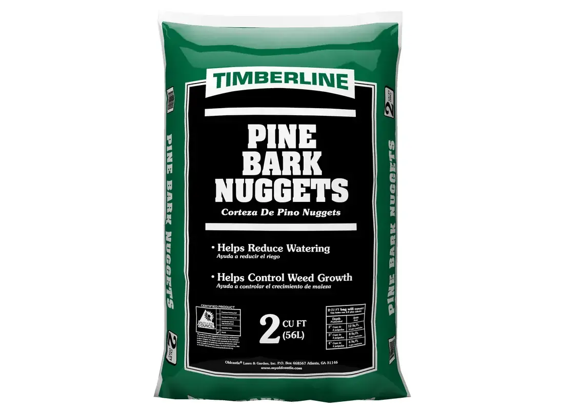 Timberline 52055472 Bark Nugget, Pine, 2 cu-ft Package, Bag