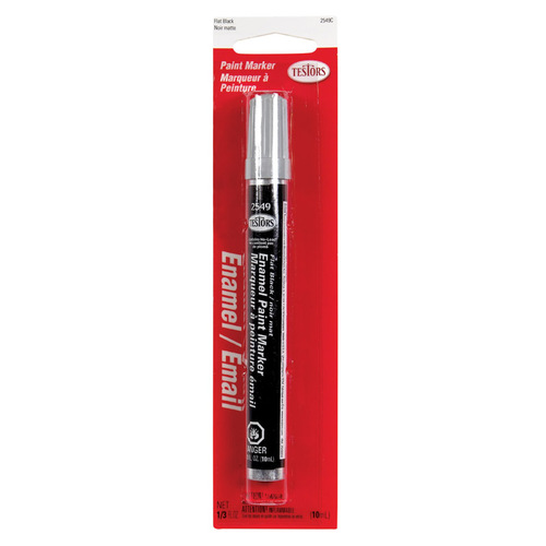 Testors - 2549C Enamel Paint Marker Flat Black