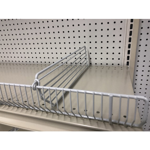 Wire Divider 3" H X 1/2" W X 22" L Powder Coated Gray Powder Coated