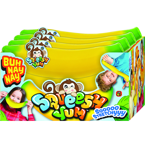 Squeesh Yum 3340 Buh Nay Nay Toy Rubber Green/Yellow Green/Yellow