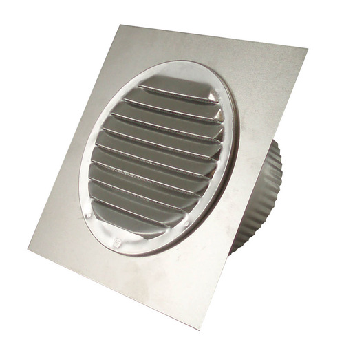 Deflect-o EARL4TF-XCP6 Eave Vent 4" W X 4" L Silver Aluminum Silver - pack of 6