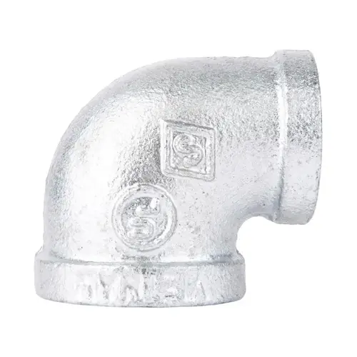 Reducing Elbow 1-1/4" FIP each X 1" D FIP Galvanized Malleable Iron Galvanized