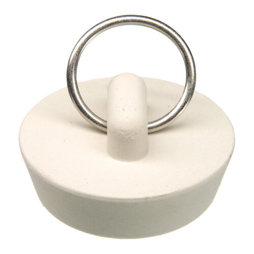 Sink Stopper 1-1/4" White Rubber White