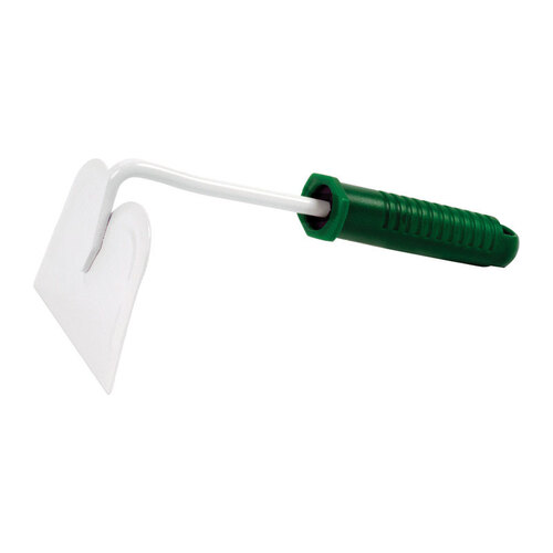 Hand Hoe Metal Garden 9" Plastic Handle Green/White