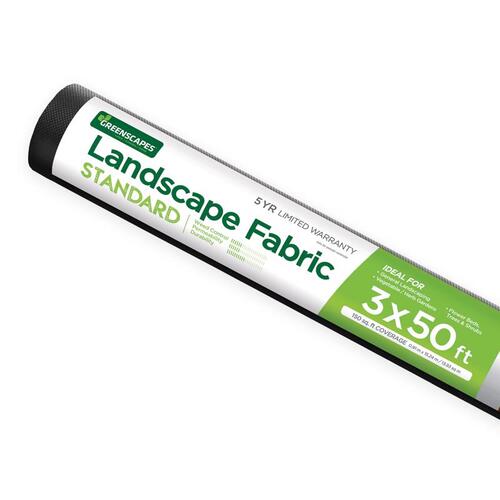 Greenscapes 46647 Landscape Fabric 3 ft. W X 50 ft. L Polypropylene