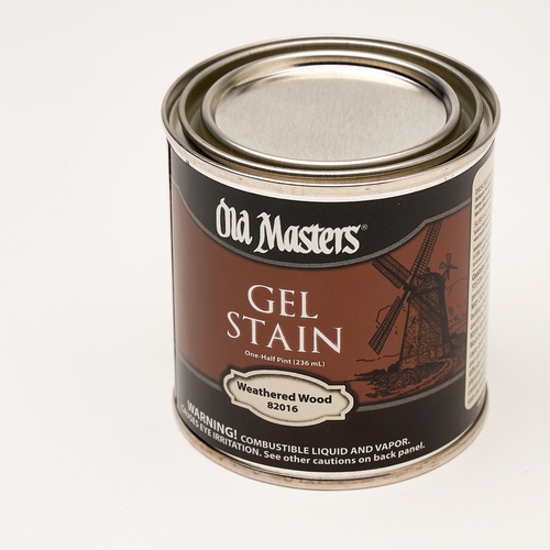 Gel Stain Semi-Transparent Weathered Wood Oil-Based Alkyd 0.5 pt Weathered Wood