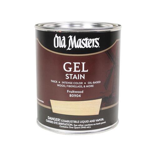 Old Masters 80904 Gel Stain Semi-Transparent Fruitwood Oil-Based Alkyd ...