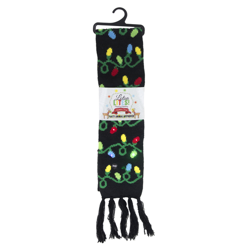 Light-Up Scarf Christmas Polyester Multicolored