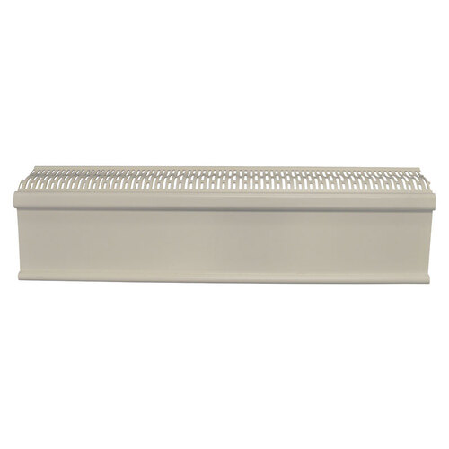 Baseboard Heater Cover The Better Baseboard Cover 3" H X 2 ft. W 1-Way White ABS Plastic White